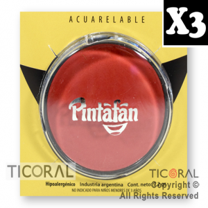 MAQUILLAJE ARTISTICO PINTAFAN ROJO 9.2GR 6-05 x 3